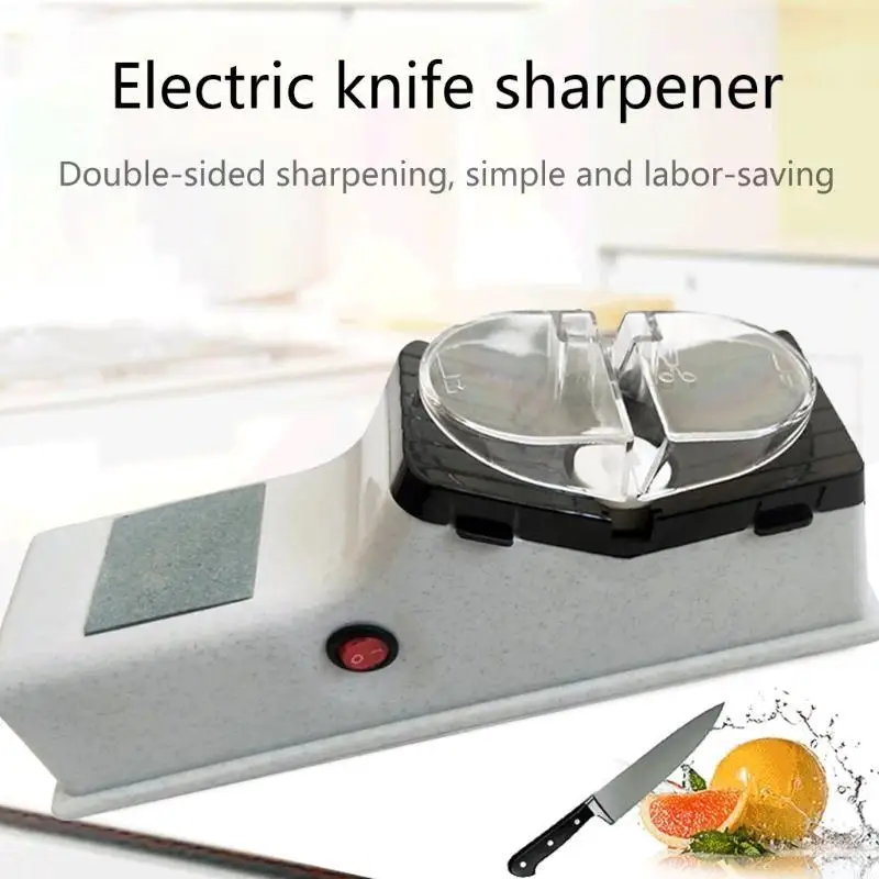 B0KC Electric Knives Sharpener USB Powered Multi-Function Electric Knives Sharpening Tool for Chef Kitchen Knife Fruit Knives