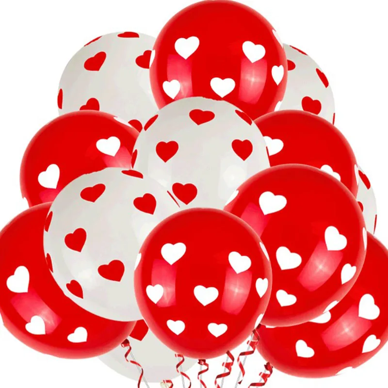 20/50pcs White Red Love Balloon Round Small Heart Balloons Wedding Birthday Party Decoration Marriage Baby Shower Latex Ballon