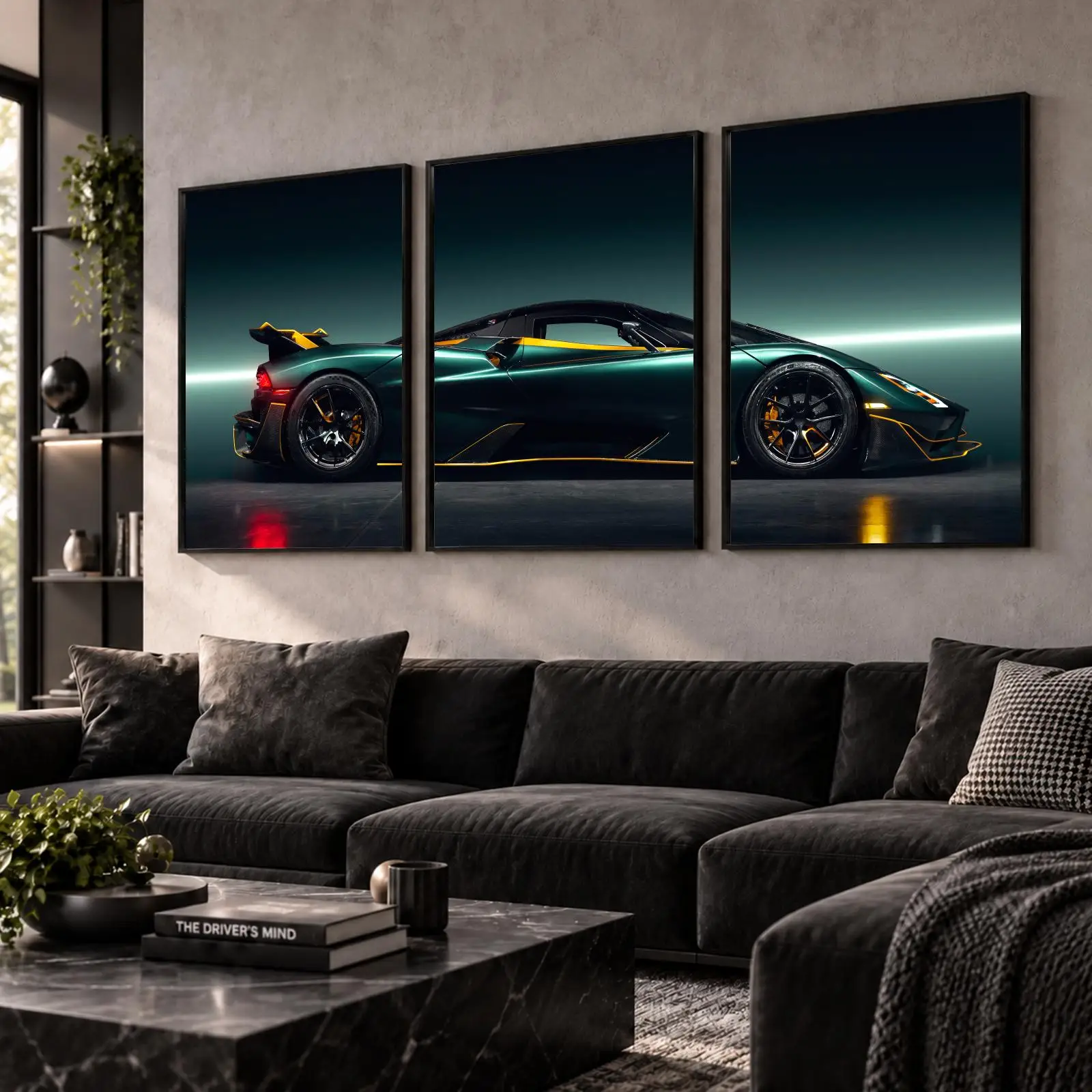 Cool Speed Hypercar Painting Calligraphy Wall Art Canvas Poster Collection Prints for Bedroom Living Room Home Decoration Gift