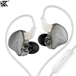KZ EDC Pro HiFi Earphone Large Dynamic Drivers Monitor Bass In-ear Wire Headphone Cancelling Headset with Detachable Audio Cable