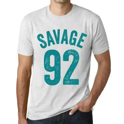 Heren Grafisch T-Shirt Wilde 92 – Savage 92 – Cadeau voor 92ste Verjaardag 92ste