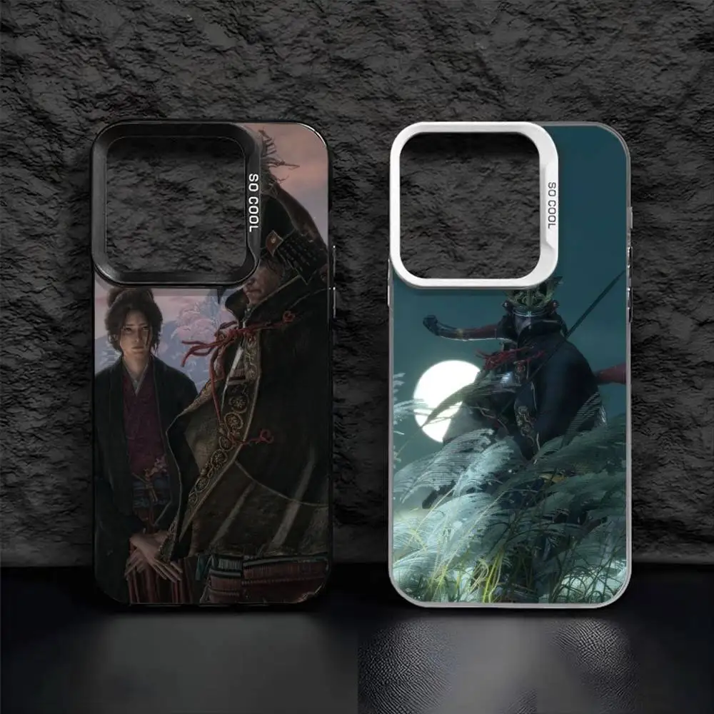 

S-Soul Class S-Sekiro Game Phone Case For iPhone17, 16,15,14,13,12 Pro Max Black Candy Matte Shockproof Cover