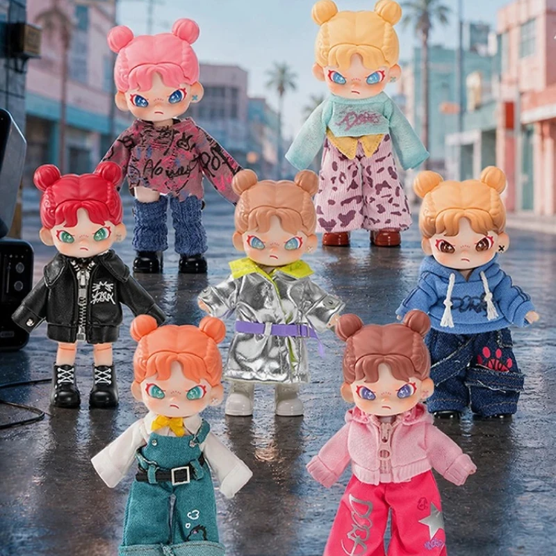 Новая серия кукол TNTSPACE DORA Claw Print Street BJD в формате сюрприз-бокса, модная аниме-фигурка, милая коллекционная модель игрушки.