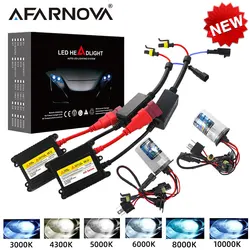 Xenon h7 35w 55w kit de reator fino hid xenon lâmpada do farol 12v h1 h3 h11 h7 xenon hid kit 4300k 6000k substituir lâmpada halógena