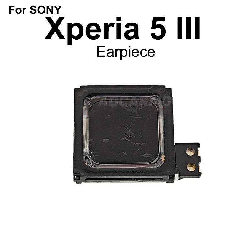 Aocarmo For Sony Xperia 5 III / X5iii 5G Mark3 Top Ear Speaker Earpiece With Adhesive Bottom Loudspeaker Buzzer Repair Part