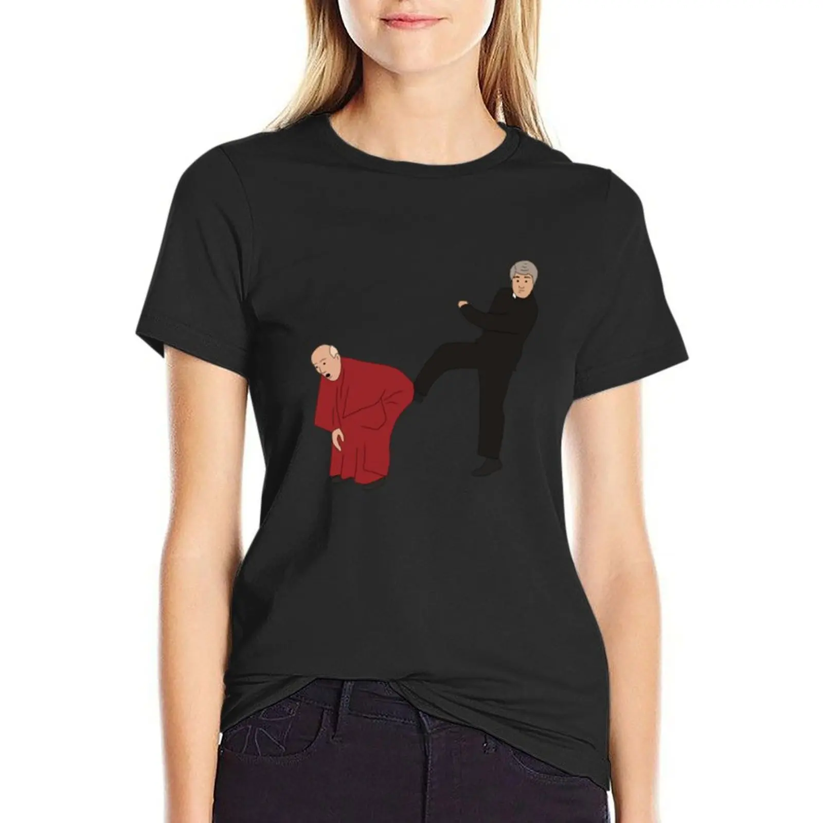 Father Ted Kicking Bishop Brennan Up The Arse T-Shirt female quick drying heavyweights t-shirt dress for Women plus size