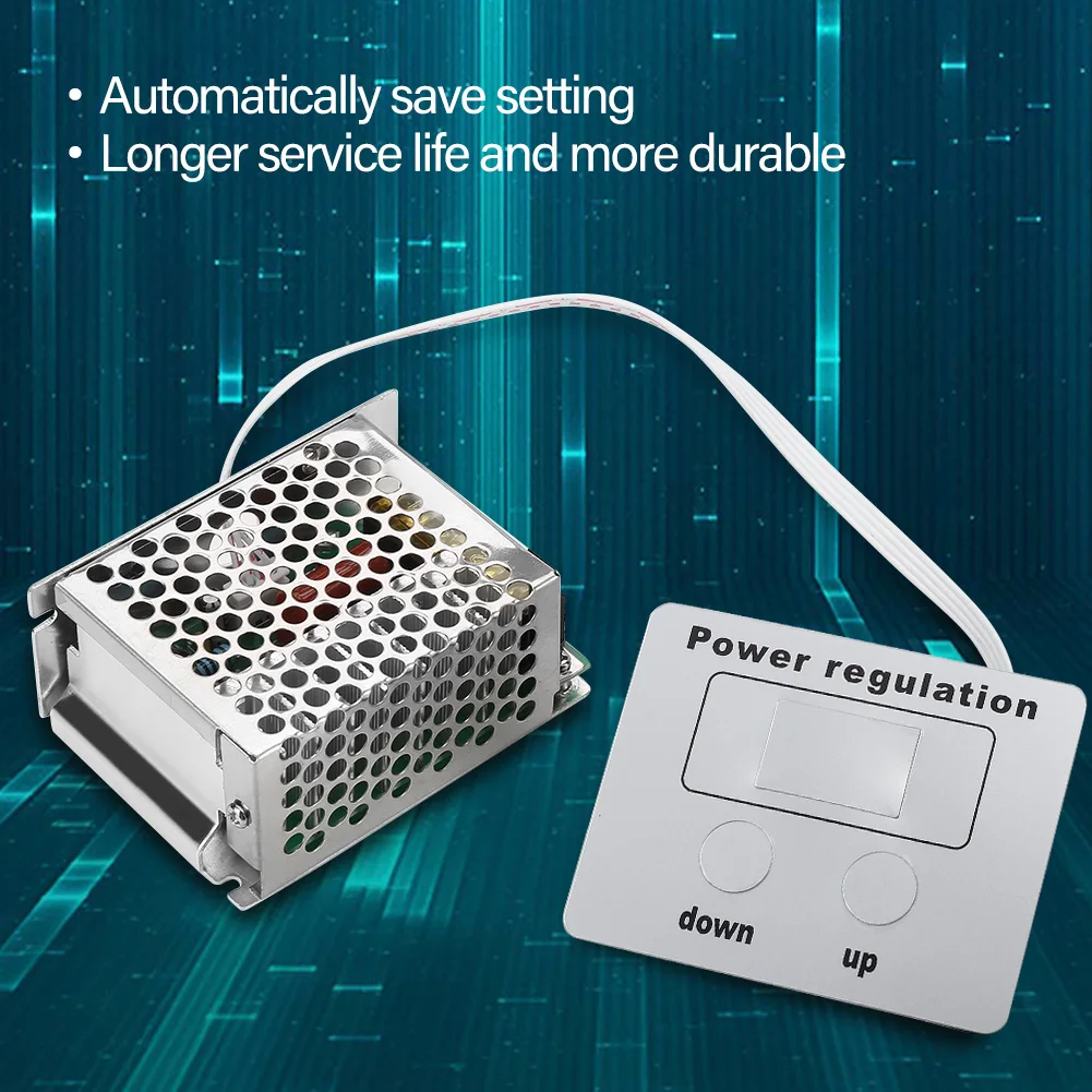 4000W SCR Digital Voltage Regulator Speed Control Dimmer Thermostat AC 220V SCR Controller Voltage Controller Voltage Regulator