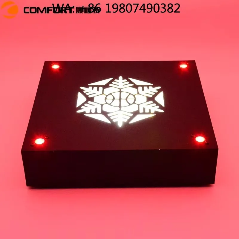 Acrylic LED Light Base Bottle Glorifier Luminous Bottom Stand for Bar Wine Champagne Bottle Atmosphere Decor