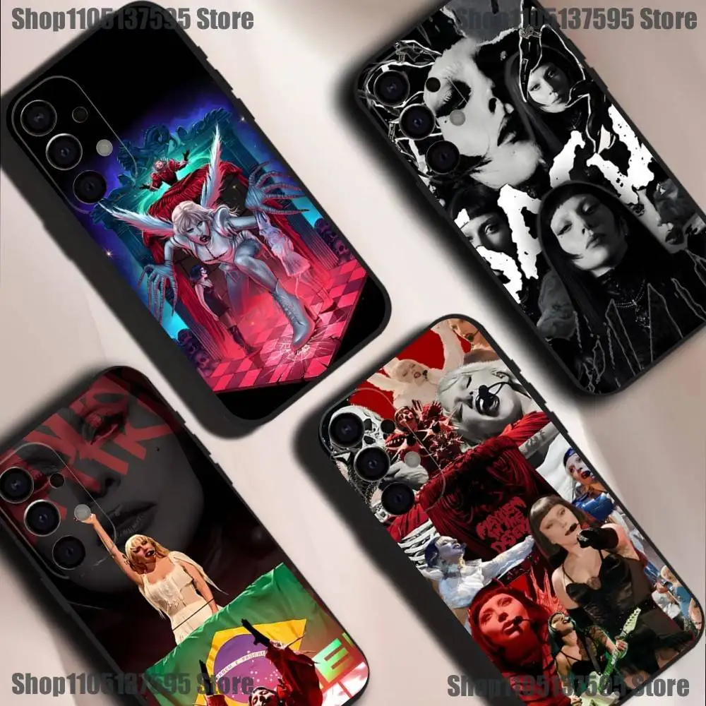 Coque de téléphone Manifest of MAYHEM L-Lady g-gaga, étui noir pour Samsung S25,S24,S21,S22,S23,S30,Ultra,S20,Plus,Fe,Lite,5G