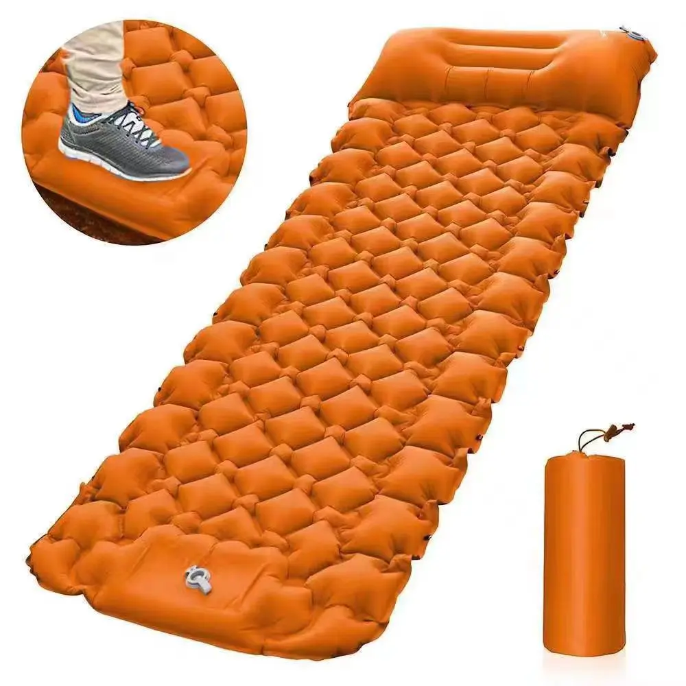 Sleeping Pad Ultralight Inflatable Sleeping Pad for Camping，Built-in Pump, Hiking Airpad, Carry Bag, Lightweight Air Mattress