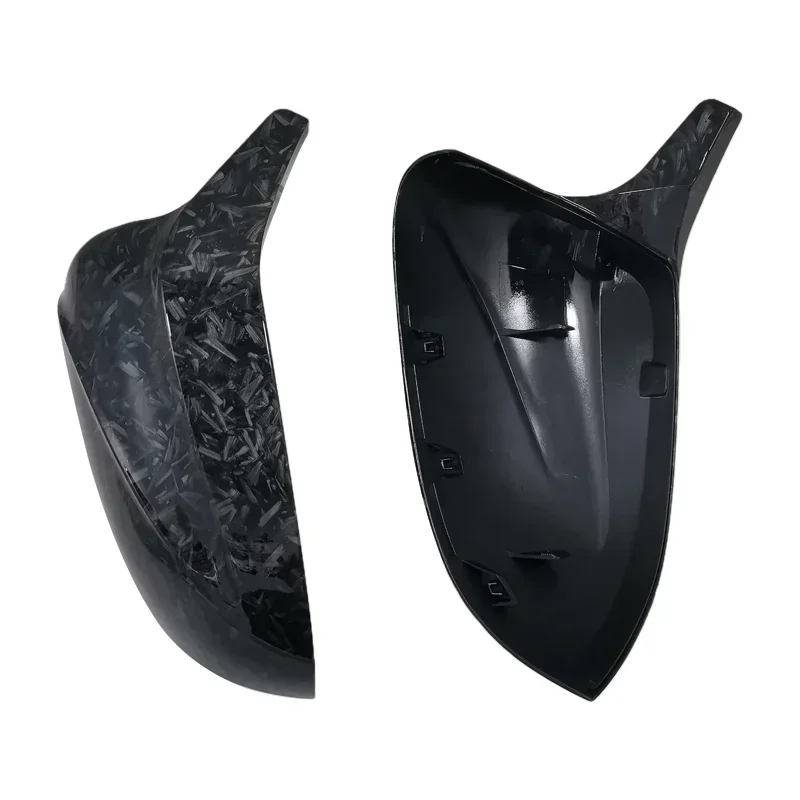 2Pcs Glossy Black carbon pattern Rear Side View Mirror Covers Shell Replacement For BMW X3 G01 X4 G02 X5 G05 X6 G06 X7 G07 view 5