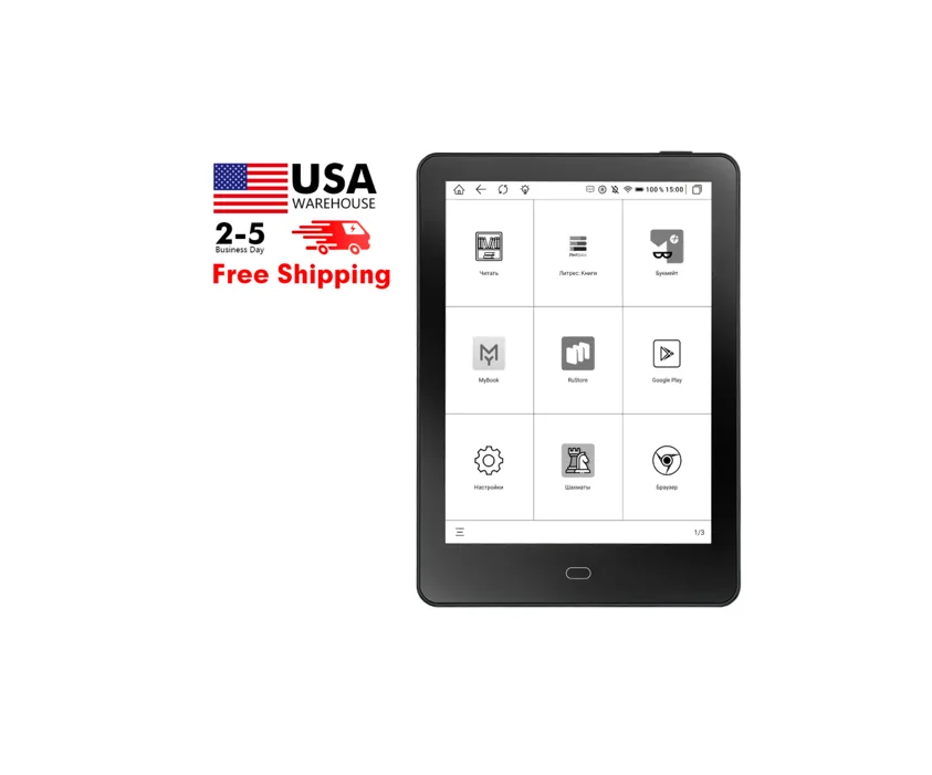 

Meebook 6" E-Ink Black & White Display 212 PPI 32GB ROM Android-Based Ebook Reader With PDF/DOCX/FB2/TXT Support USB Type-C