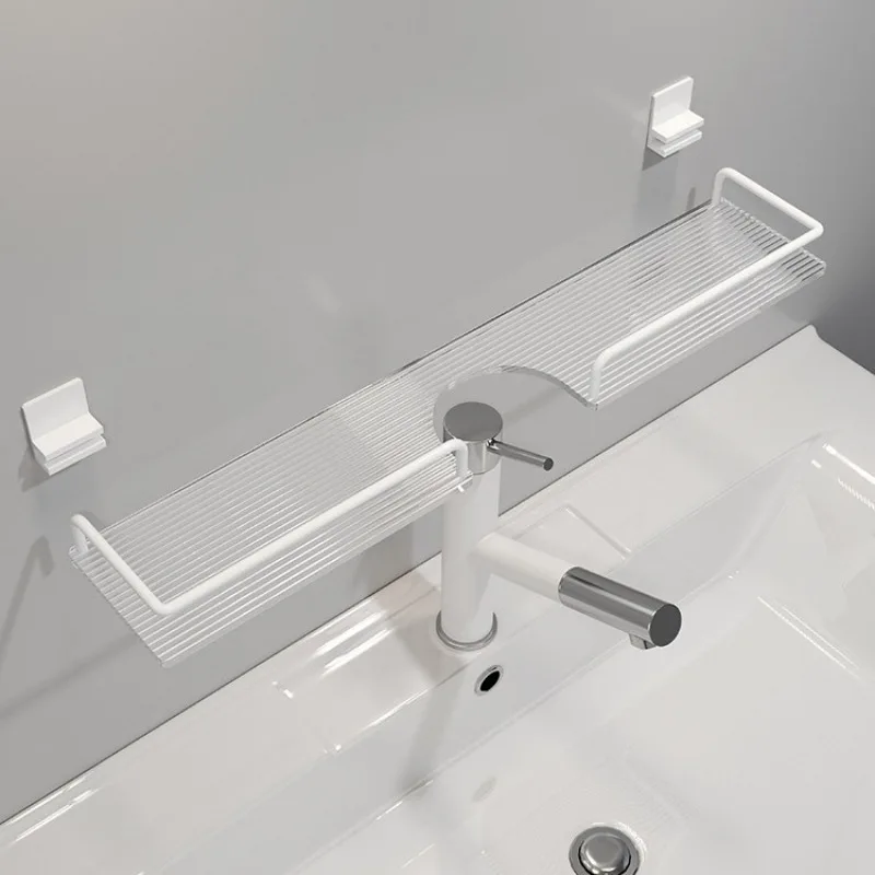 Water Ripple Acrylic Storage Tray Bathroom Vanity Organizer For Sink Faucet Countertop Cosmetic Toiletry Display Rack