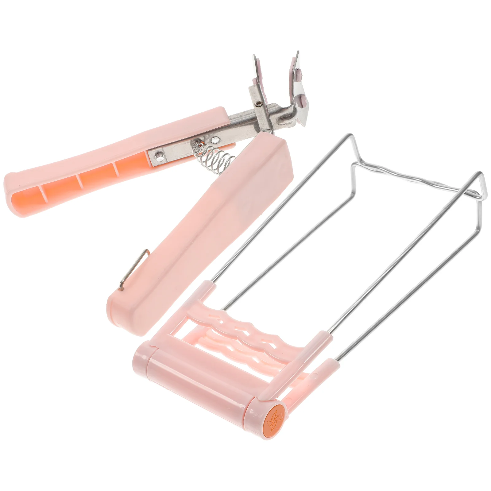 

2Pcs Anti Scald Clip Hot Plate Gripper Dish Clip Bowl Tongs Kitchen Tool Non Design Stainless Steel Silicone