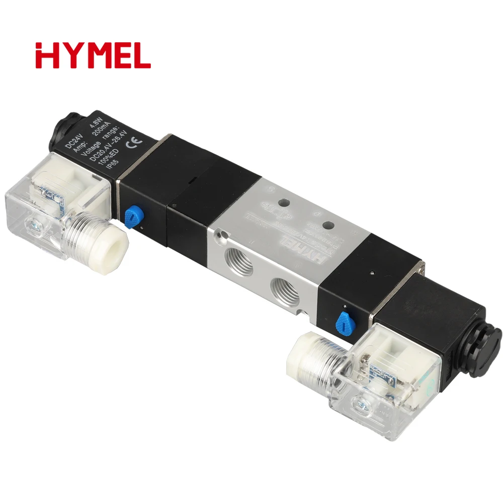 5-Wege-3 Position 1/4" pneumatisches Magnetventil DC12V DC24V AC110V AC220V mit 4 6 8 10 12mm Armaturenanschluss 4V230C-08