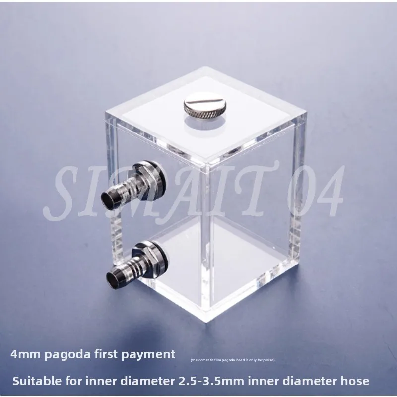 

Полностью прозрачный ноутбук, электрический мотоцикл, модифицированный водяным охлаждением, охлаждающий мини-емкость, акриловый квадратный небольшой резервуар для воды