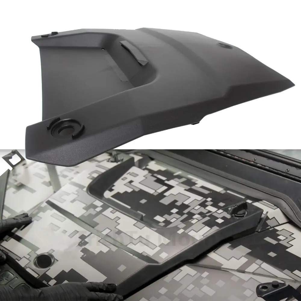 1Pcs Center Ho od Protector Cover Ho od Center Cover Front Center Ho od Cover Compatible With Polaris Rzr 2014-2021 Matte Black