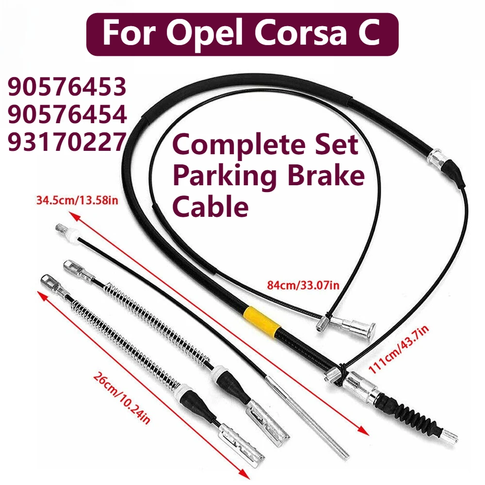 

5PCS Handbrake Ropes for Opel Corsa C Complete Set Parking Brake Cable 90576453 90576454 93170227