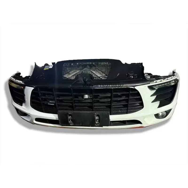 

For 2015-2018 Macan 2.0T Front Bumper Complete with Grille Radiator Fan Grille Diffuser OEM Use