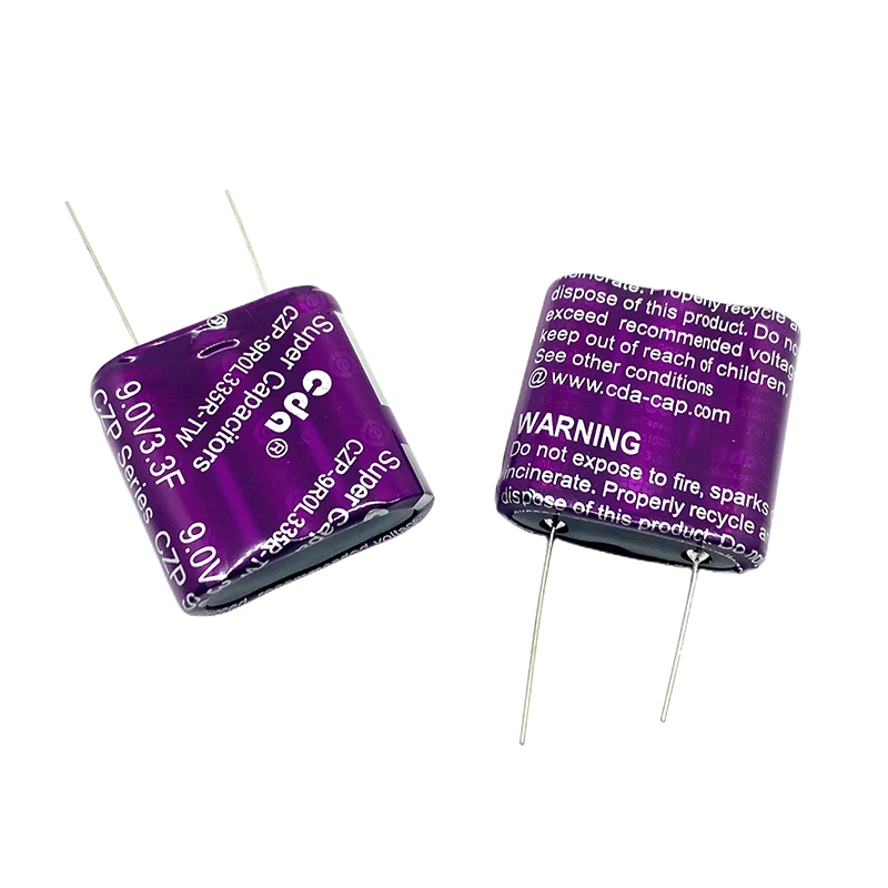 CZP-supercondensadores tipo CDA, 9V, 3.3F, CZP-9R0L335R-TW, herrah