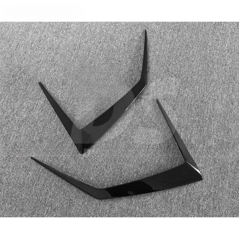 High Quality V Style Dry Carbon Fiber Hood Vent Trim for STO Trim Kit