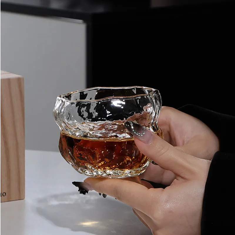 Cosmic Explosion Crystal Whisky Glass Japanese Glassware Wine Gift Tasting Cup Irregular Vintage Tumbler Whiskey Chivas Snifter