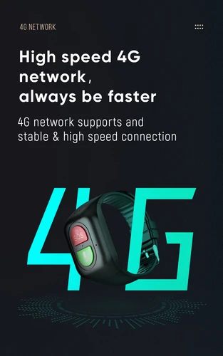 Imagen 2 del producto Reloj inteligente para personas mayores con tarjeta SIM 4G, llamada SOS, detección de caídas, posicionamiento GPS, temperatura corporal, recordatorio de medicamentos, frecuencia cardíaca, S8, notificación de vibración.