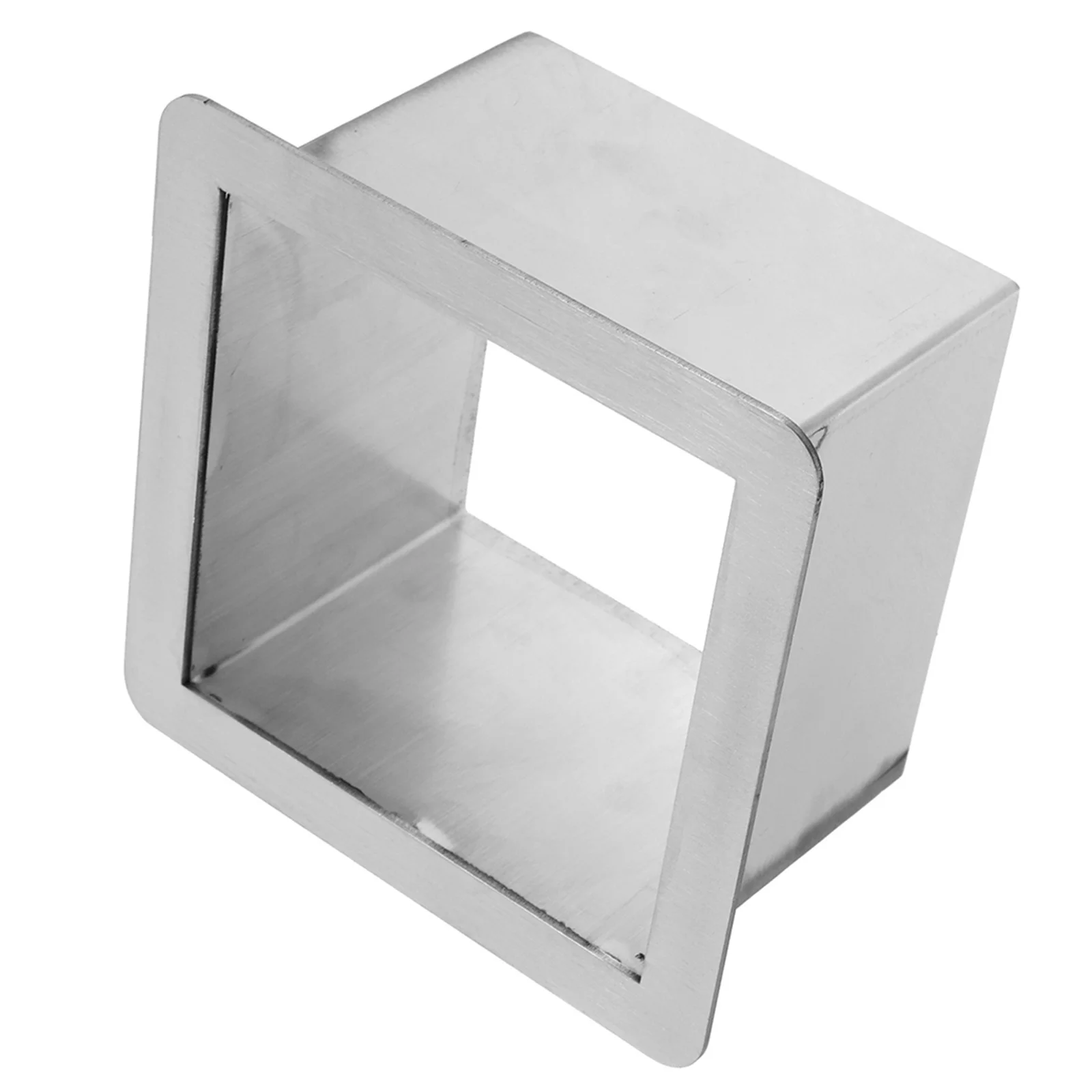 

Втулка для мусора из нержавеющей стали, квадратная вставная кухонная подставка для мусора, встроенная металлическая настольная втулка для