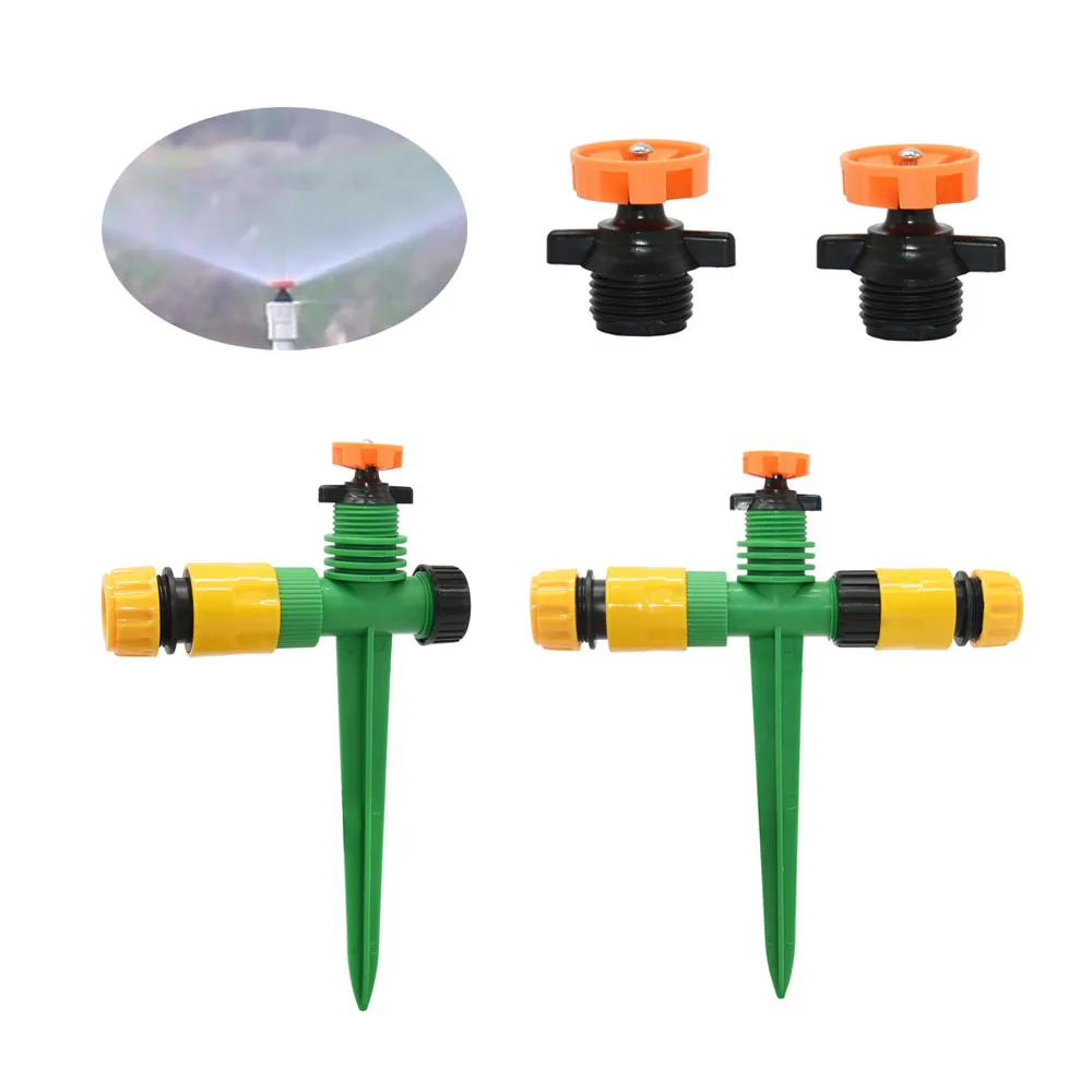 

Garden Sprinkler 360° Rotation Irrigation Watering Nozzle System For Greenhouse Lawn Farm Watering