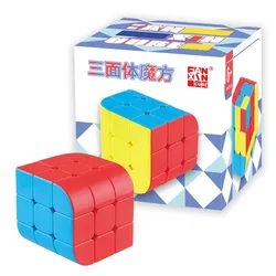Fanxin Trihedral 3x3 Magic Cube 3Layers Speed Cube Professional Cubo Magico Puzzle Toy For Children Kids Gift Toy