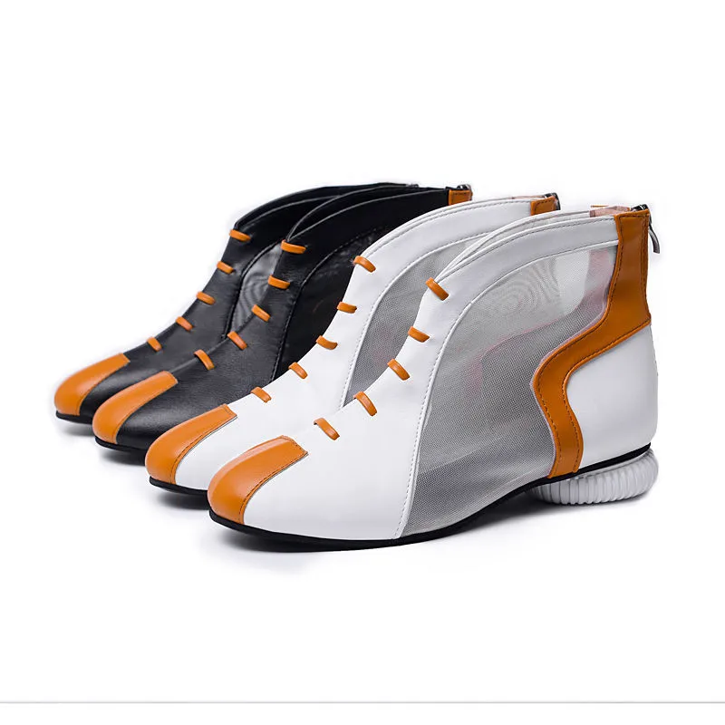 

High Top 2022 Tennis Shoes Women Outdoor Sport Shoes Breathable Mesh Walking Sneakers Women Ankle Jogging Trainers Basket Femme