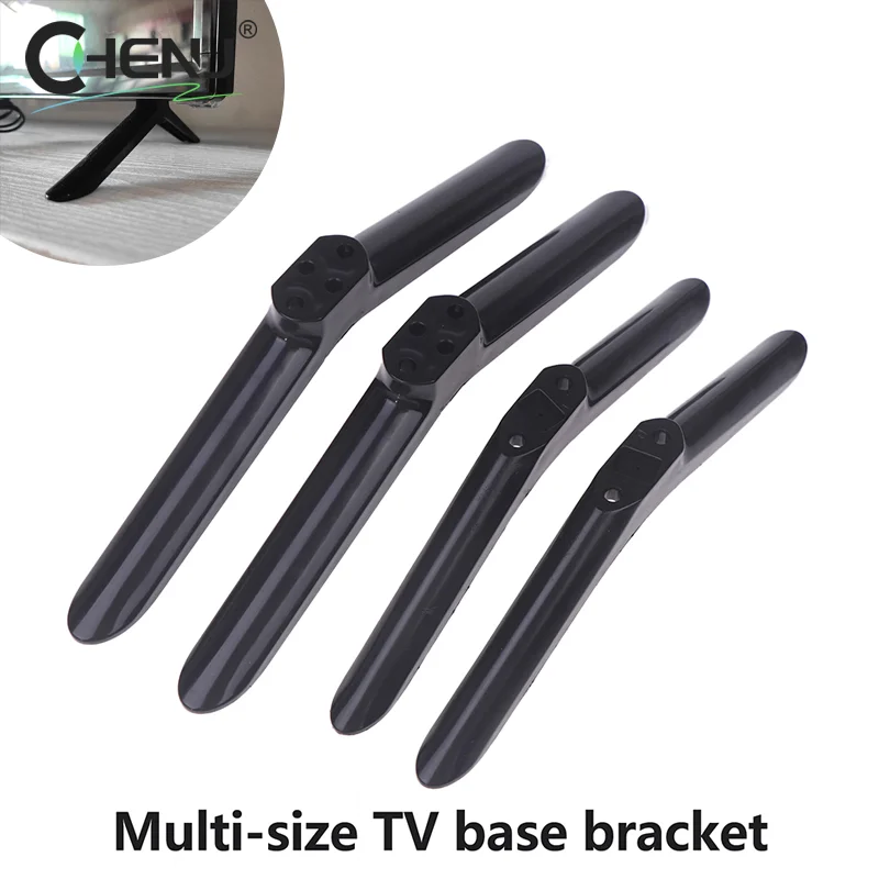 1Pair Televisions Tabletop Base Stand Legs Pedestal Stand Replacement Mount Leg Plastic Legs Feet Universal Pedestal Foot