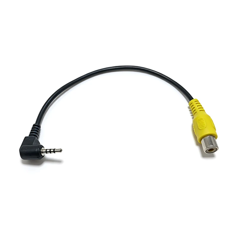 2.5mm Stereo AV Jack Male Plug To RCA Female Adapter AV In Video Cable Converter for GPS and Rear Camera ﻿