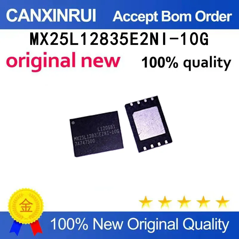 

(5-100 pieces)New stock MX25L12835E2NI-10G MX25L12835EZNI-10G QFN