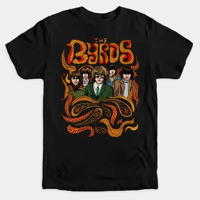 Vintage Rock band The Byrds T Shirt McGuinn Gene Michael Clarke Eight Miles High