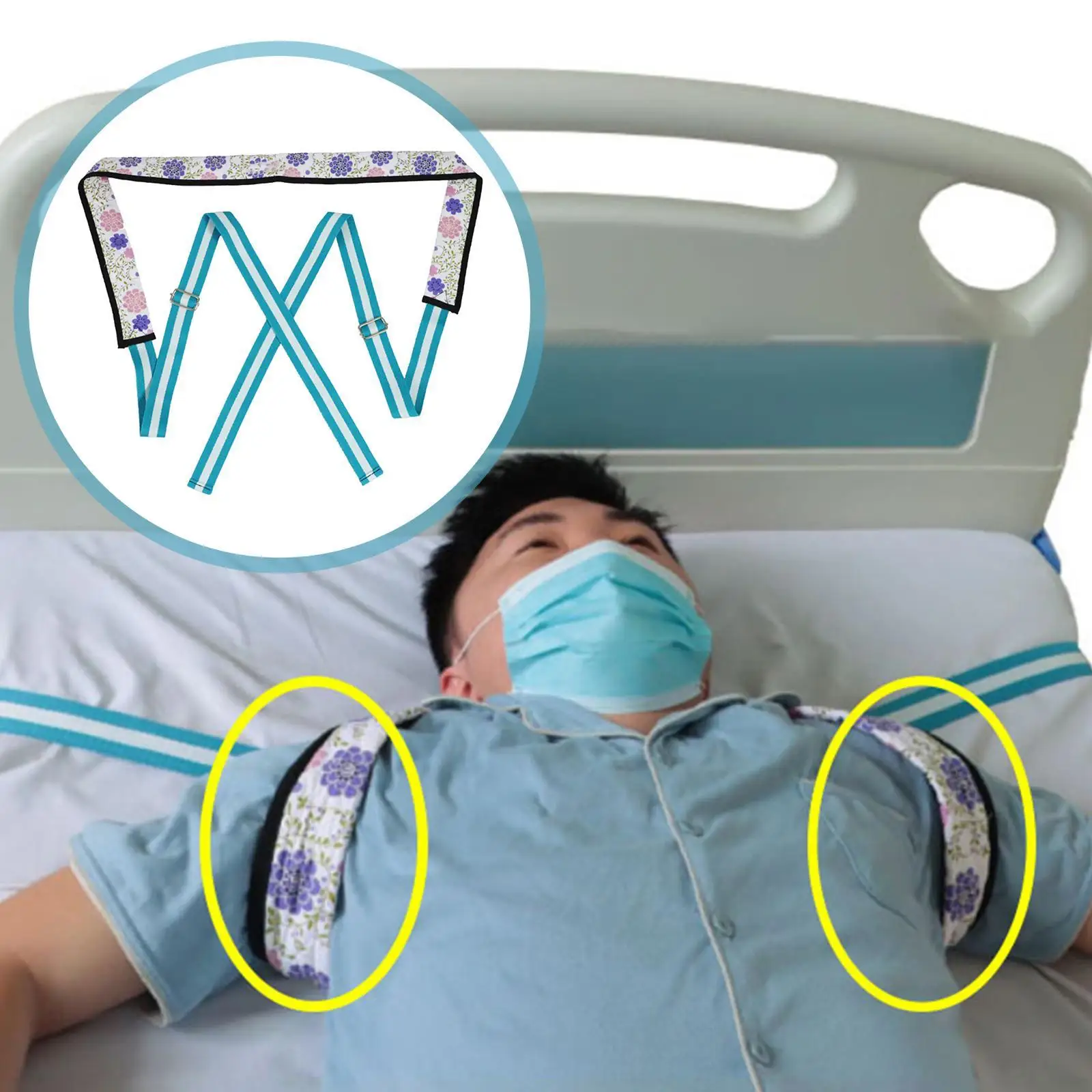 

Bed Restraint Strap for Elderly Restraint Band Protection Breathable Adjustable
