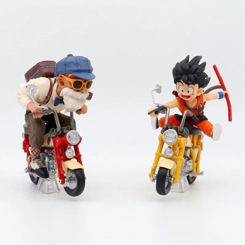 Dragon Ball Lustige Radfahren Wukong Schildkröte Unsterblich Handgemachte Trendy Puppe Blind Box Puppe Desktop Auto Montiert Ornament Heißer Verkauf