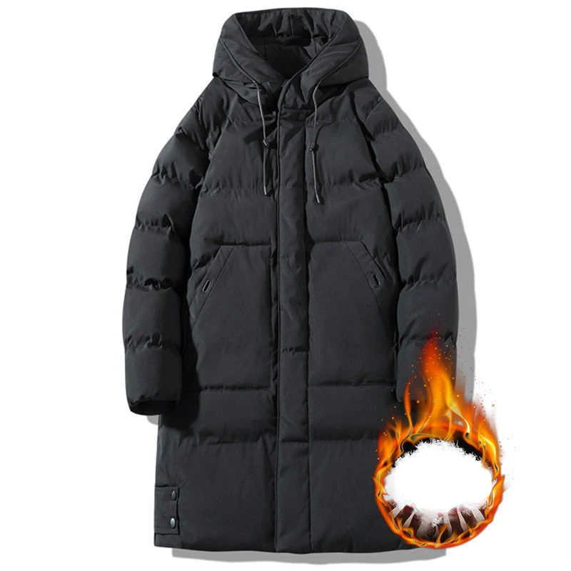 

Thick Down Cotton & Parkas Coats Oversize 8XL 2024 Thicken Warm Winter Men's Black Classic Padded Jackets Male Clothes E756