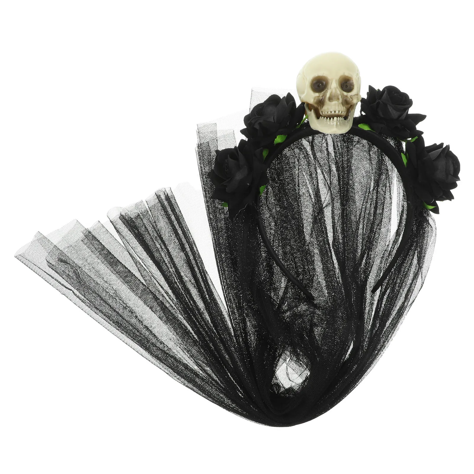 

Veil Headdress Halloween Hairband Costume Headpiece for Women Goth Accessories Headband with