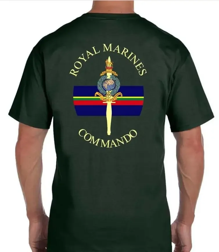 Rm Tshirt Royal Marine T-Shirt Royal Marines 40 Cdo 40 Commando 41 Cdo 42 Cdoprint Fashion O-neck Cotton Casual Tops Shirt