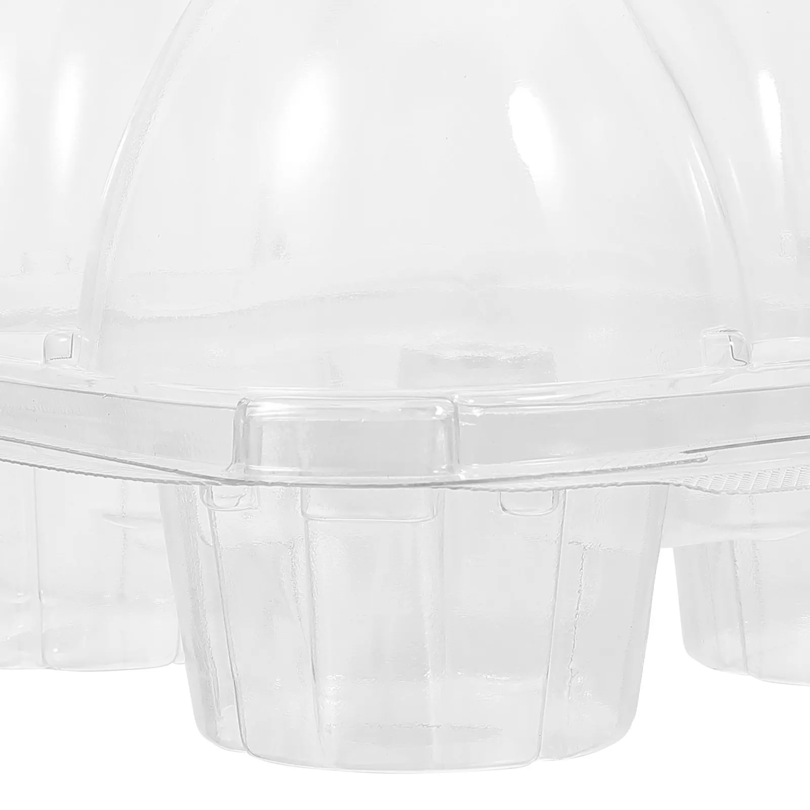 

10Pcs Clear Egg Tart Packaging Boxes Transparent Cupcake Containers Baking Supplies Party Cake Holder Dessert Display