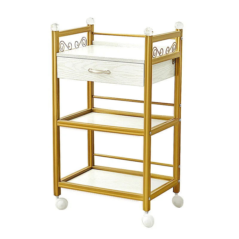 Beauty Cart Beauty Salon Special Cart Shelf Mobile Tool Barber Shop Tattoo Embroidery Storage Cart Instrument