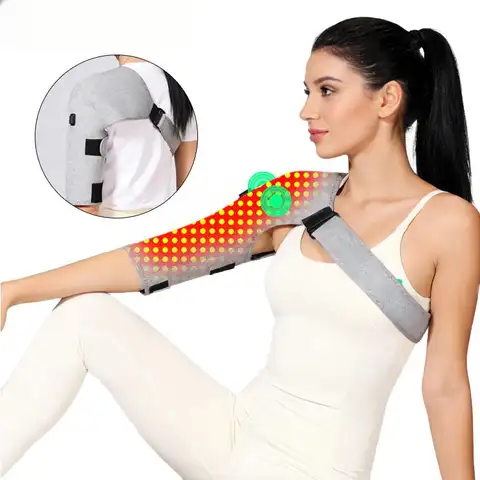 660nm Red Light Heating Shoulder Wrap Massager with 120 Lamp Beads & 3 Modes, Provides Joint Comfort and Fatigue Relief
