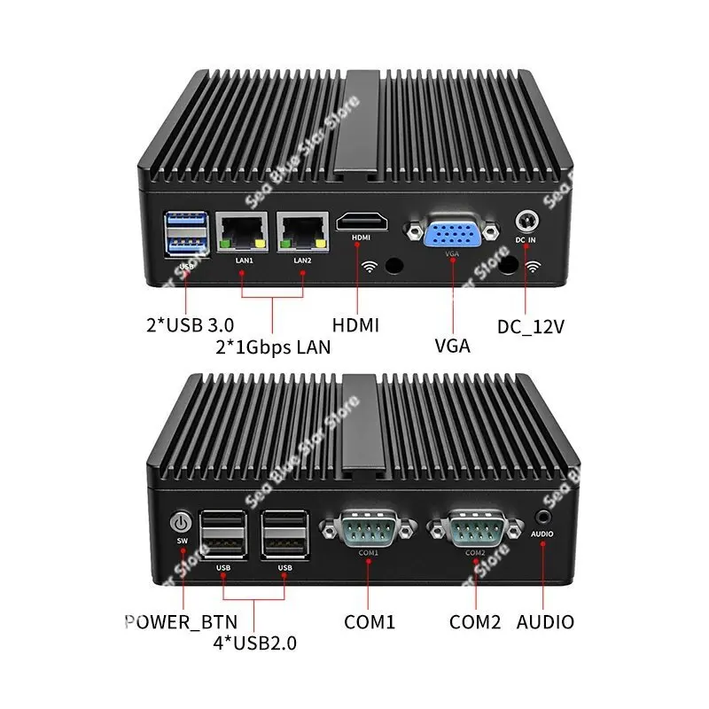 Celeron N2810 living room desktop small host fanless, client pocket computer mini host