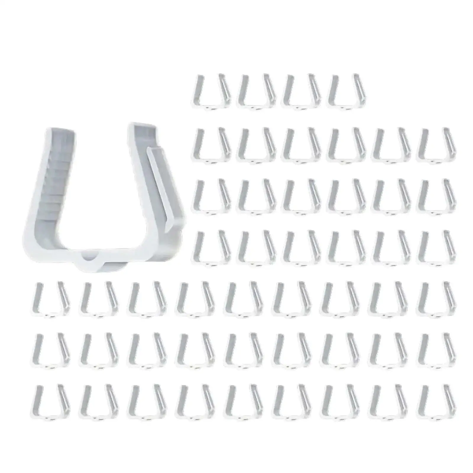 50x Christmas Light Clips Light Hooks Light Hanger Hooks for Eave Deck Roof