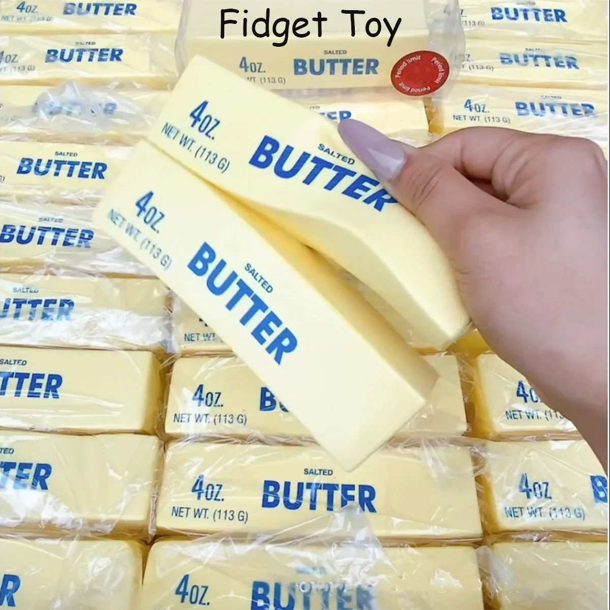 Antystresowy Masło w Sztyfcie Zabawki Fidget Squishy Elastyczny Sztyft Serowy Śmieszne Gry Dekompresyjne Redukujące Stres Zabawka dla Dorosłych i Dzieci