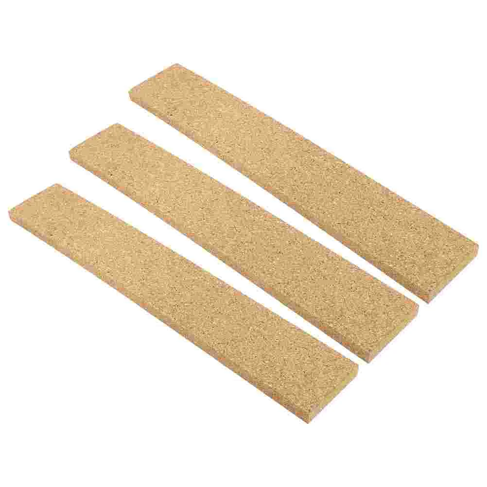 3 Pcs Self-adhesive Cork Strips Tiles Border Wall Picture Board Household Products Office