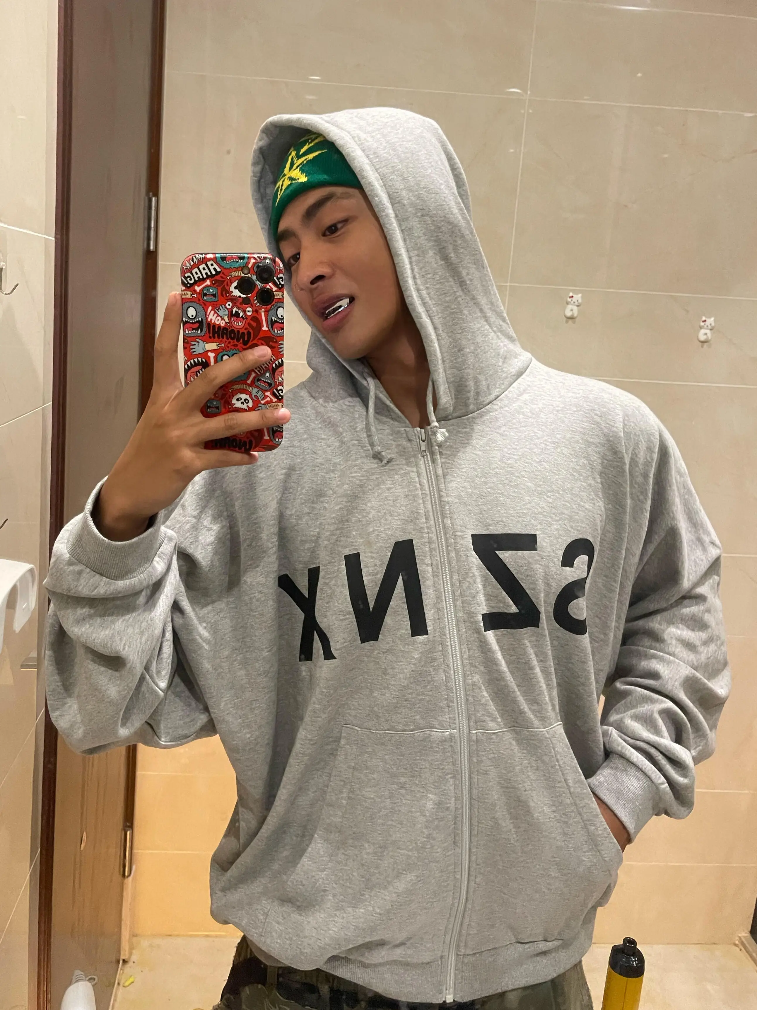 Kanye West Shanghai Surrounding SZNX Printed Hoodie American
