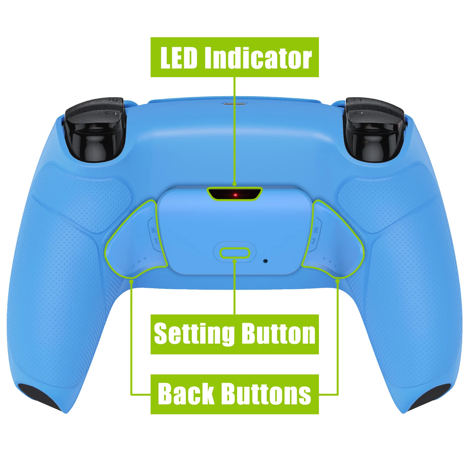 eXtremeRate Back Paddles Programmeerbare RISE Remap Kit voor ps5 Controller BDM-030/040/050, Upgrade Board & Back Shell & Back Button