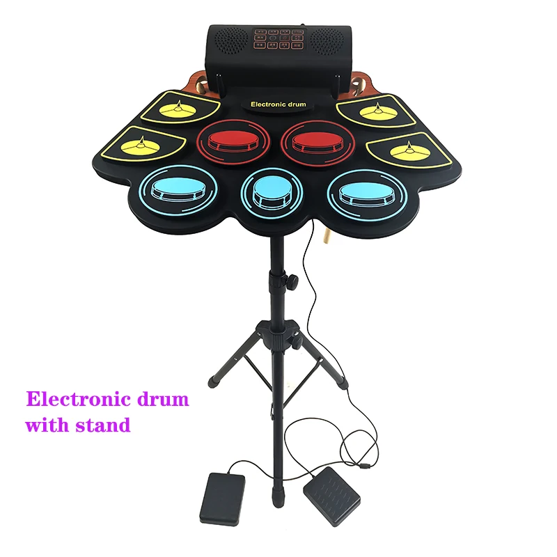 

2025 Portable Roll-Up USB Electronic Drum Set Silicone Practice Pad